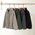 Hooded Sweater Men's Velvet Jacket Zipper