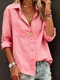 Cardigan Multi Color Cotton Top Shirt