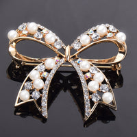Hot Selling Graceful Bow Pearl Brooch Women's Fashion All-match