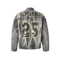Men's Trendy Printed Stand Collar Coat Jacket
