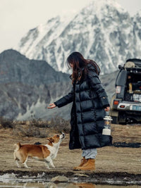 Womens Long Winter Down Jacket