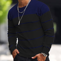Men's Knitted Fashion Crew Casual Sweatshirt