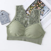 Lace Underwear Wide Shoulder Strap Anti-exposure Plus Size Vest