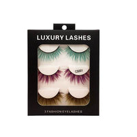 High-grade Color False Eyelashes Three-dimensional Thick Thickened Eyelash Cross Natural
