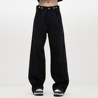 Spring New High-Street Trendy Wide-Leg Retro Loose Denim Pants