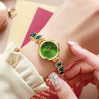 Women's Bracelet Round Dial Diamond Advanced Quartz Watch