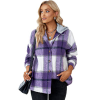 Women's Winter Pure Cotton Plaid Jacket