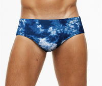 Men's Swimming Briefs With Printed Stitching To Prevent Embarrassment