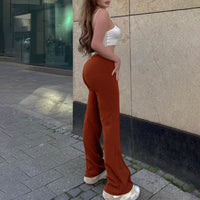 Hot Selling Casual Pants New Fashionable Slim Fit High Waist Wide Leg Women's Pants