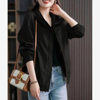 New Hooded Lightweight Short Coat For Women