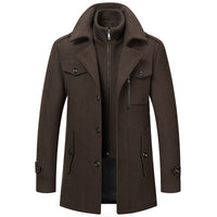 Cold-resistant plus cotton woolen men's jacket
