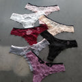 Women's thong with lace trim