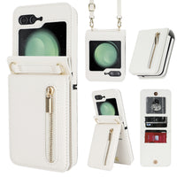 Zipper Crossbody Foldable Screen Phone Case