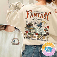 Men's And Women's Fantasy Readers Comfortable Bookish Sweater