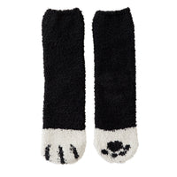 Coral Fleece Socks Women's Mid-calf Length Winter Thickened Fleece Warm Cat's Paw Socks
