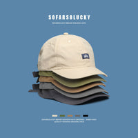 Simple Versatile American Retro Short-brim Cap