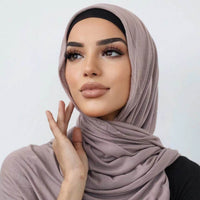 Pure Color Mercerized Cotton Scarf Women's Classic All-matching