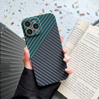 Double-faced Kevlar Carbon Fiber Texture Mobile Phone Case