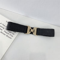 Gold Hook Buckle Belt Female Ornament Retro