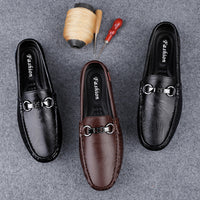 Mens Soft-soled Versatile Breathable Leather Casual Shoes