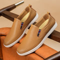 Spring And Autumn Men's Casual Cowhide Flat Sneakers