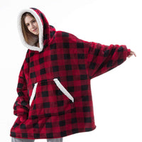 Women's Winter Flannel Loungewear Casual Hoodie