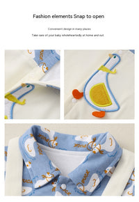 Fake Two-piece Suspender Jumpsuit Newborn