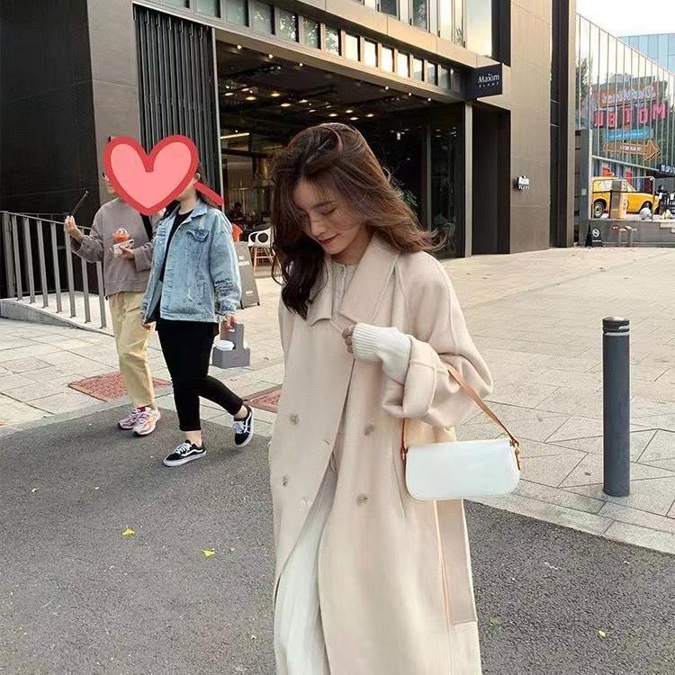 Gentle Hepburn Style Autumn And Winter Woolen Coat