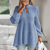 Shirt Women's Independent Stand Elegant Long-sleeved Top