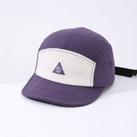 Men's Patchwork Adjustable Triangular Lettered Flat Brim Sunshade Quick-drying Soft Top Versatile Casual Baseball Cap For Outdoor Sports, Mountain Climbing, Outings, Shopping