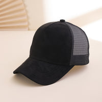 Simple And Versatile Imitation Suede Fabric Multi-color Baseball Cap For Outdoor Summer Mesh Breathable Sun Protection Beanie Hat