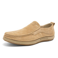 Trendy Low-top Slip-on Loafers Sewing Simple Outdoor Men's Driving Shoes