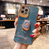 Electroplated Mobile Phone Shell Bear Bracket Fine Hole
