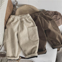 Warm Casual Pants Boys And Girls Trousers