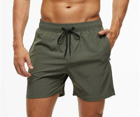 Men's Casual Solid Color Quarter Beach Pants