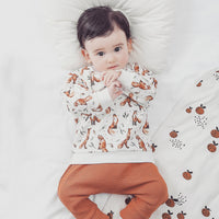 Round Neck Pullover Baby Long Sleeve Cotton Top