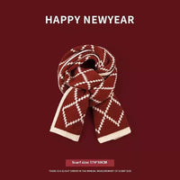 Short Knitted Handmade Small Scarf Women