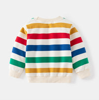 Colorful Striped Long-sleeved Sweater