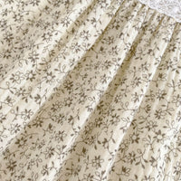 Baby Girl Lace Trim Floral Square Neck Bodysuit