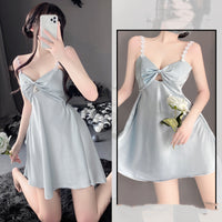 Women's Fashion Simple Camisole Nightdress Homewear Suit