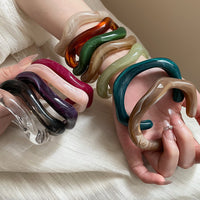 Dopamine-inspired Geometric Resin Bracelet