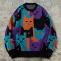 Mens Cartoon Sweater With Long Sleeves