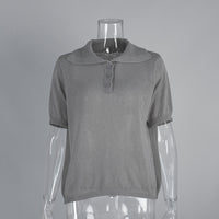 Polo Hollow Knitted Short-sleeved Shirt