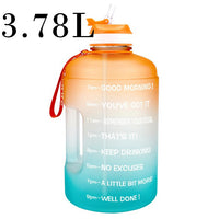 QuiFit 3.78L 2.2L 1.3L 128oz Gallon Water Bottle With Straw