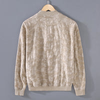 Spring And Summer New Men's Youth Linen Cotton Yarn-dyed Jacquard Casual Jacket