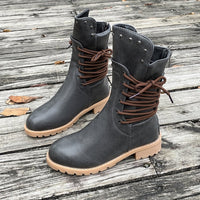 Plus Size Women's Mid-calf Riding Boots