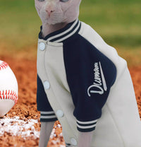 Warm Cotton Hairless Cat Baseball Shirt Pet Clothes