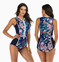 Surfing One-piece Sleeveless Women's Swimsuit