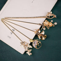 Ancient Style Han Chinese Clothing Handmade Updo Alloy Hairpin Hairpin