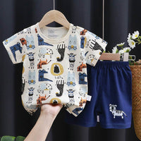 Children's Short-sleeved Suit Boys' Cotton T-shirt